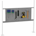 Global Industrial 36in Pegboard Panel Kit, Gray 318873GY